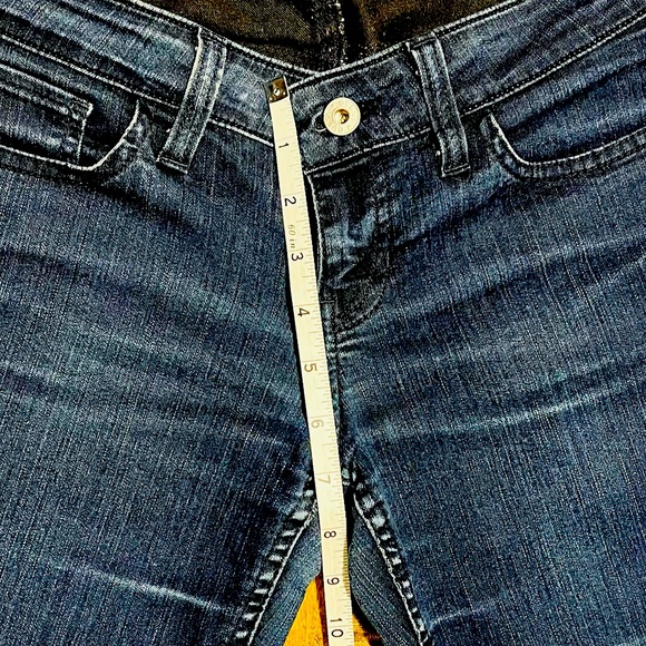 Guess Low-Rise Power Skinny Jeans, Dark Wash, Size US 27 - Picture 11 of 12